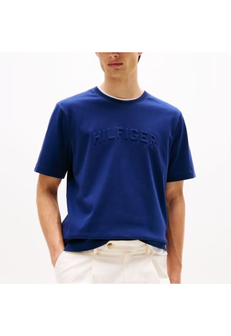 Tommy Hilfiger Tricou HILFIGER ARCH EMBOSSED TEE-MW0MW39366-C7G