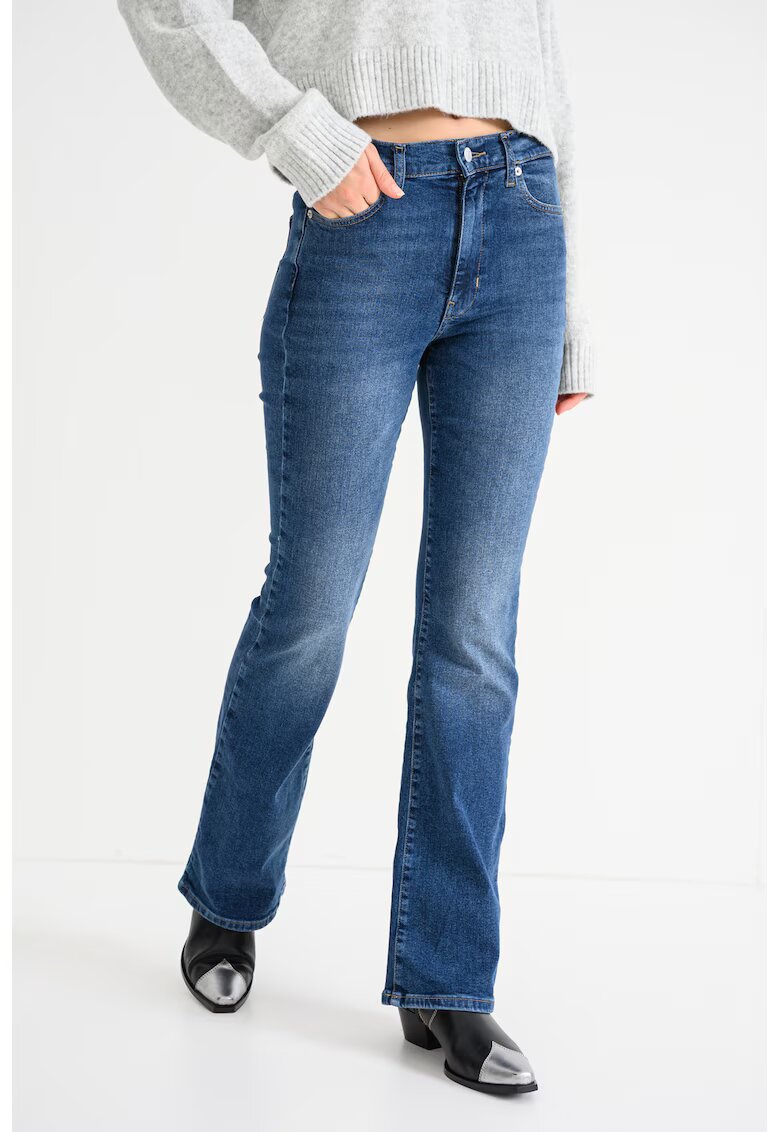 Tommy Jeans Blugi evazati Sylvia - Albastru inchis