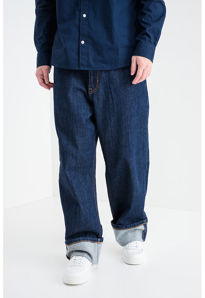 Tommy Jeans Blugi lejeri cu cusaturi contrastante - Albastru ultramarin
