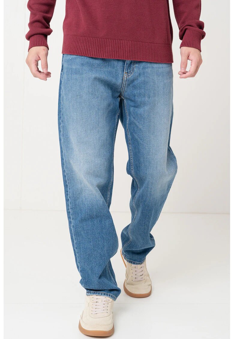 Tommy Jeans Blugi relaxed fit - Albastru melange