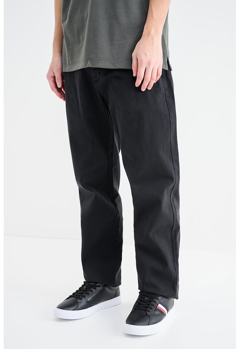 Tommy Jeans Blugi relaxed fit cu talie medie - Negru
