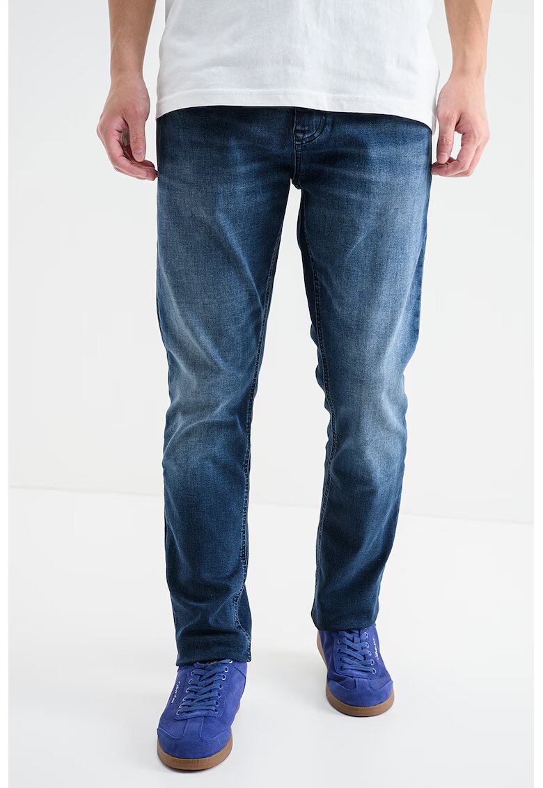 Tommy Jeans Blugi slim fit cu croiala conica - Bleumarin