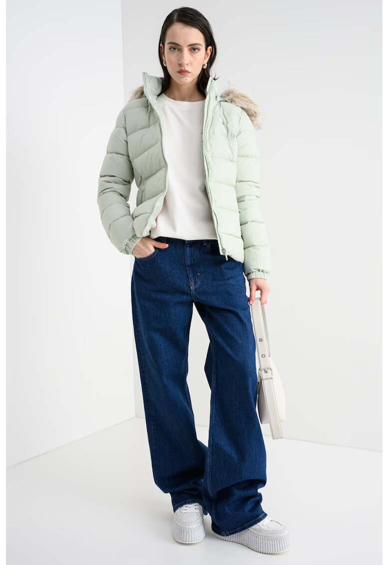 Tommy Jeans Geaca cu umplutura de puf si gluga