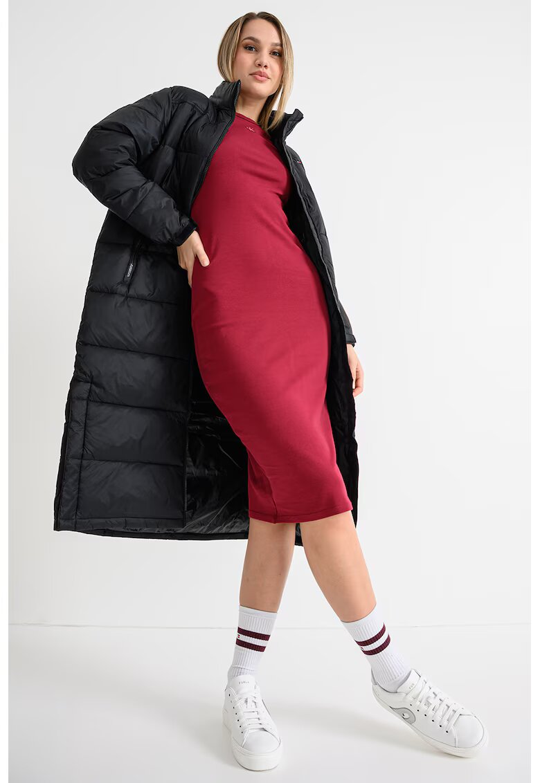 Tommy Jeans Geaca lunga rezistenta la apa - Negru