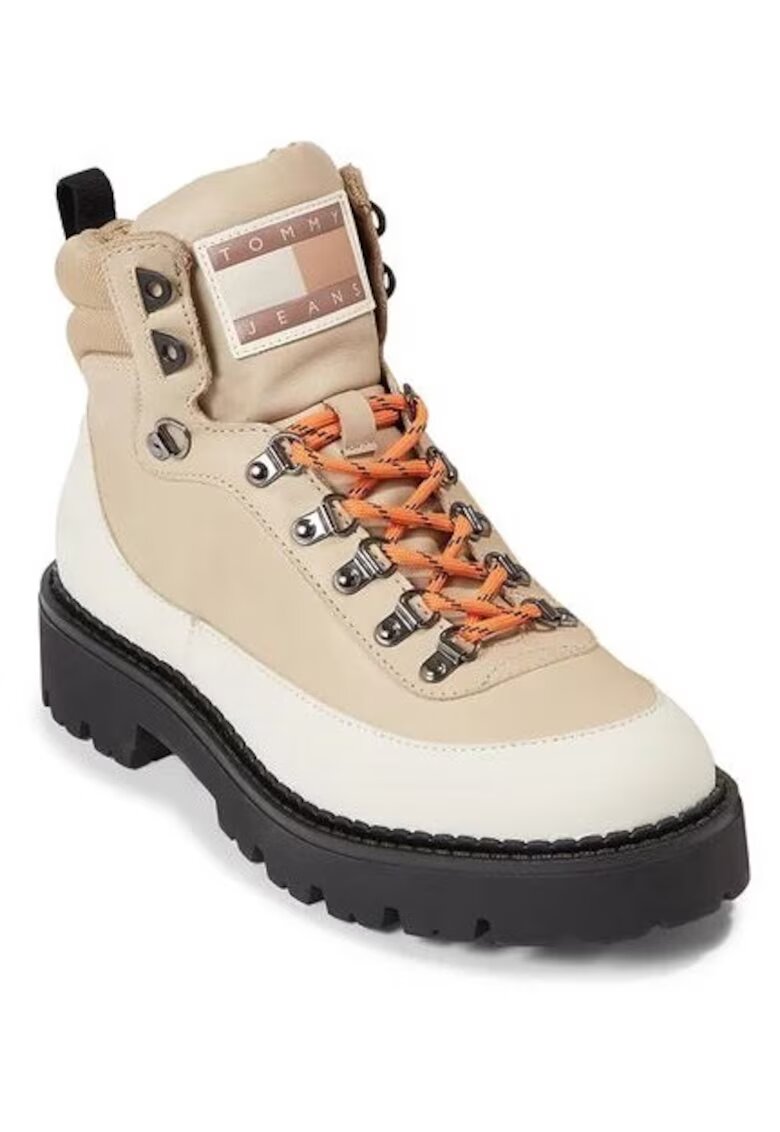 Tommy Jeans Ghete dama - Piele intoarsa - Bej - Bej