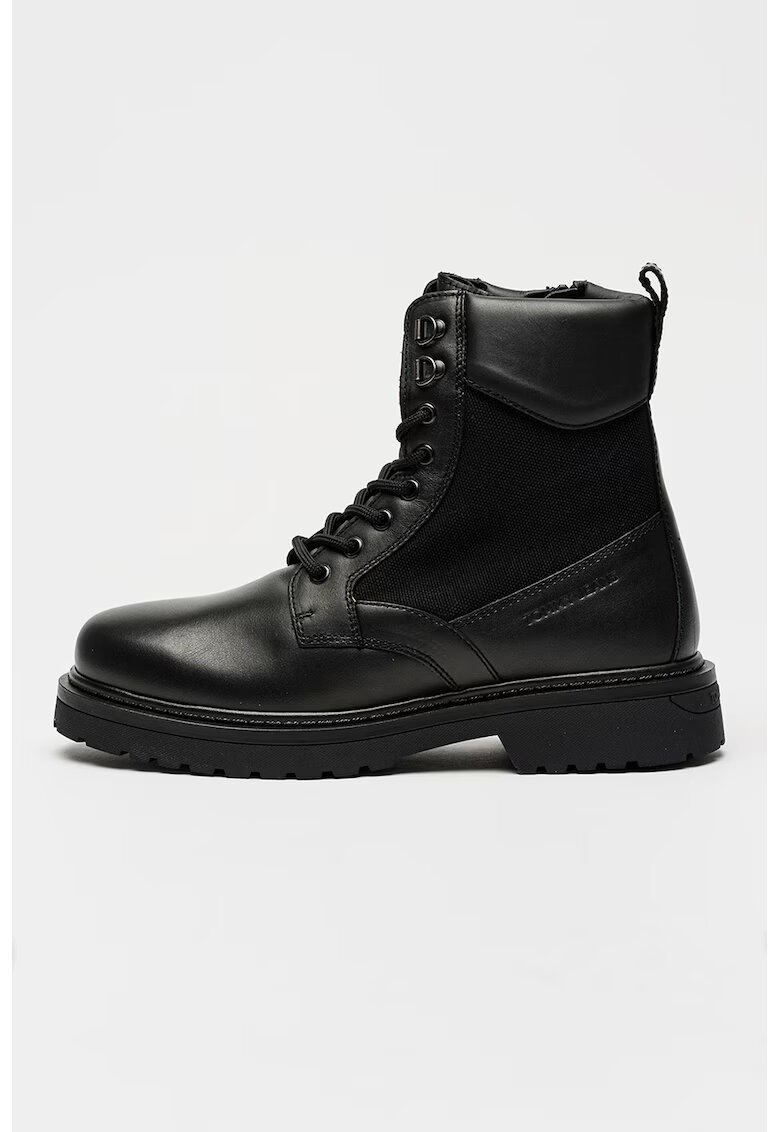 Tommy Jeans Ghete de piele - Negru
