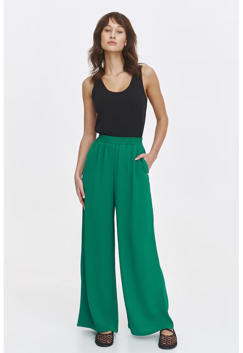 Top Secret Pantaloni cu croiala ampla si buzunare laterale - Verde
