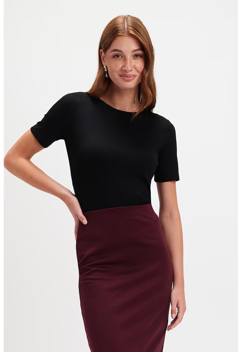Top Secret Tricou cu decolteu rotund - Negru