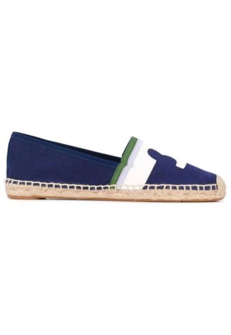 Tory Burch Espadrile cu insertii de piele Laguna Flat -
