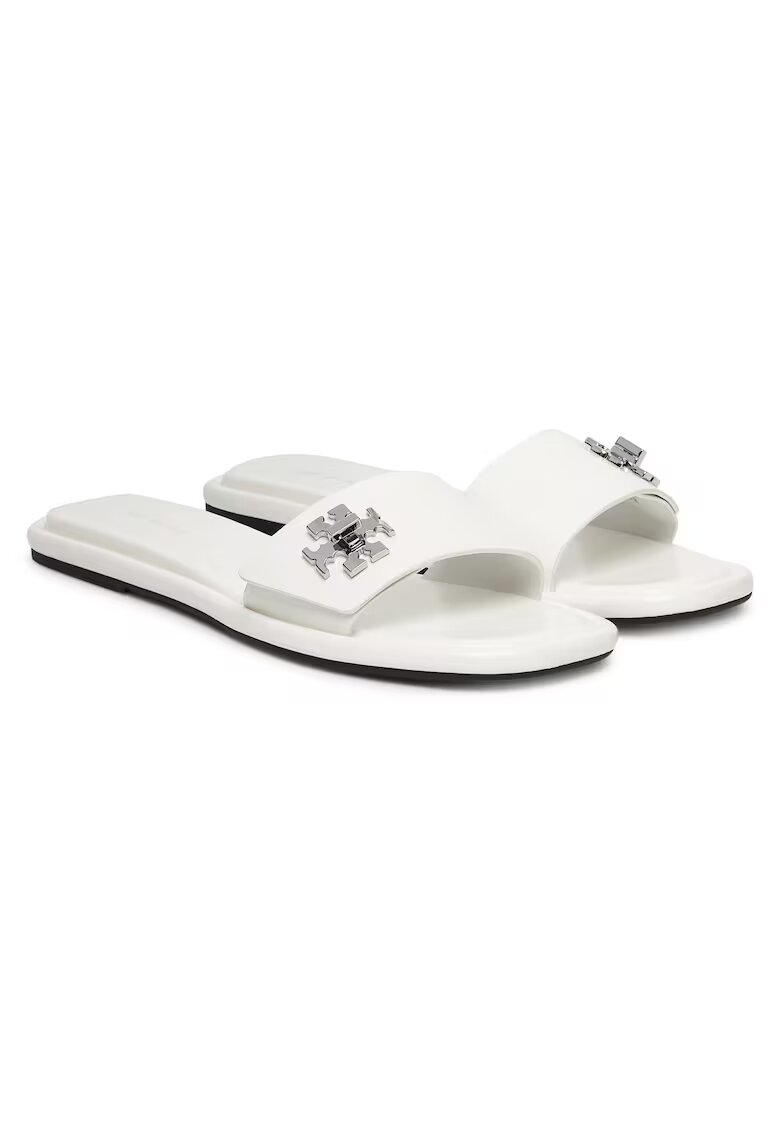 Tory Burch Slapi dama Cloud 100 T Lock Slide - Alb