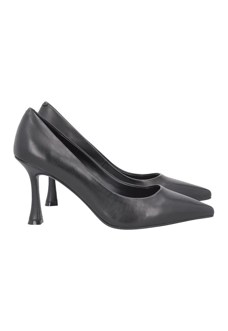 Tosca Blu Pantofi uni de piele cu toc - Negru