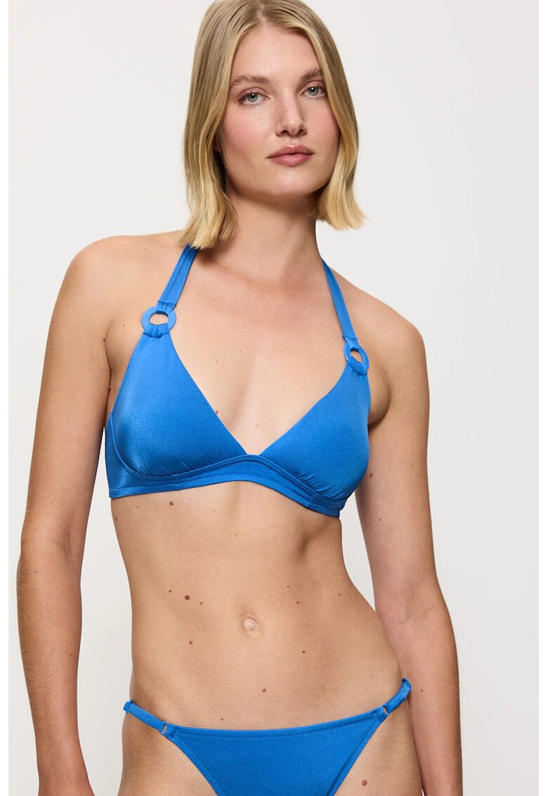 Triumph Sutien de baie cu cupe triunghiulare Midnight Swim - Albastru