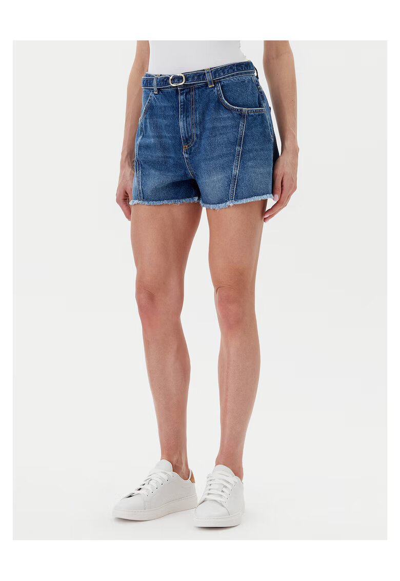 Twinset Blugi scurti pentru femei - albastru