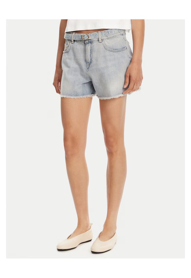 Twinset Blugi scurti pentru femei - albastru deschis