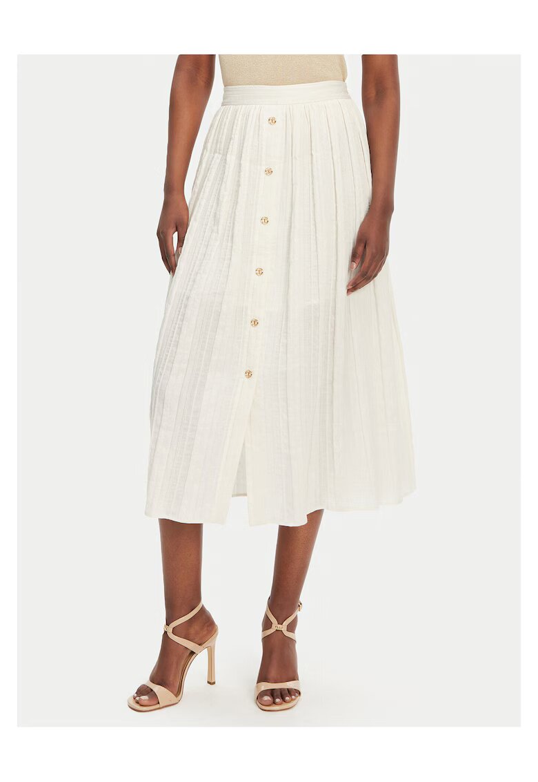 Twinset Fusta trapezoidala dama ecru