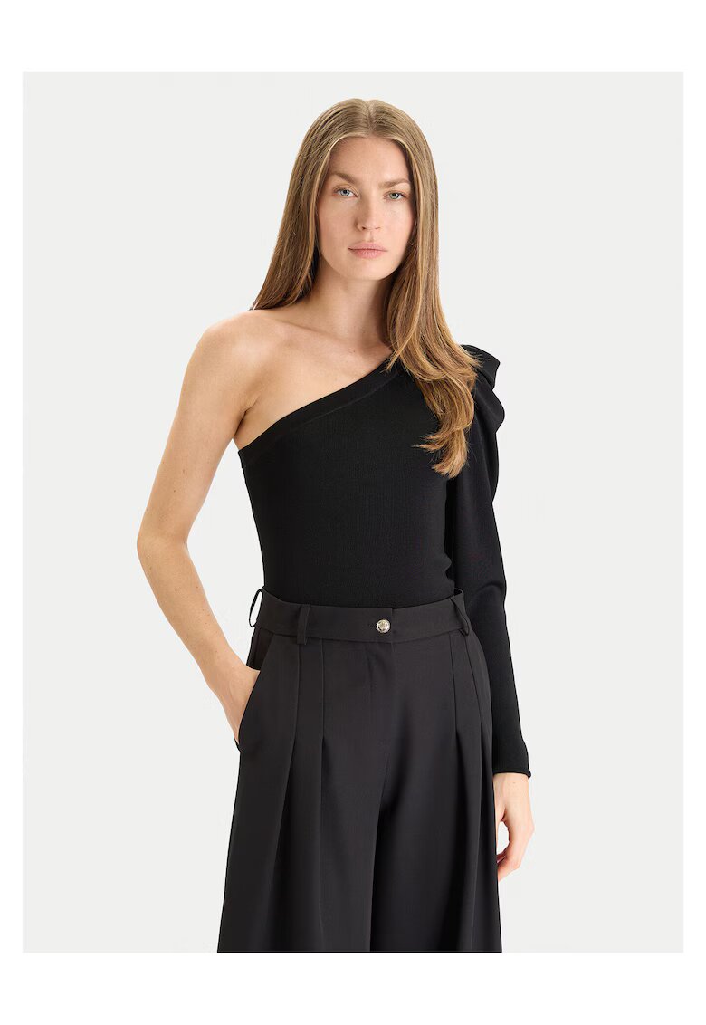 Twinset Pulover dama negru - din material moale