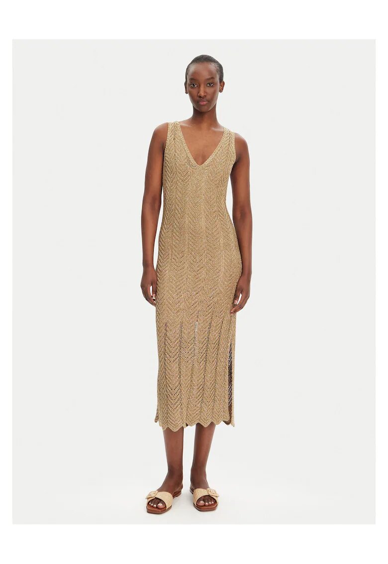 Twinset Rochie tricotata culoare bej