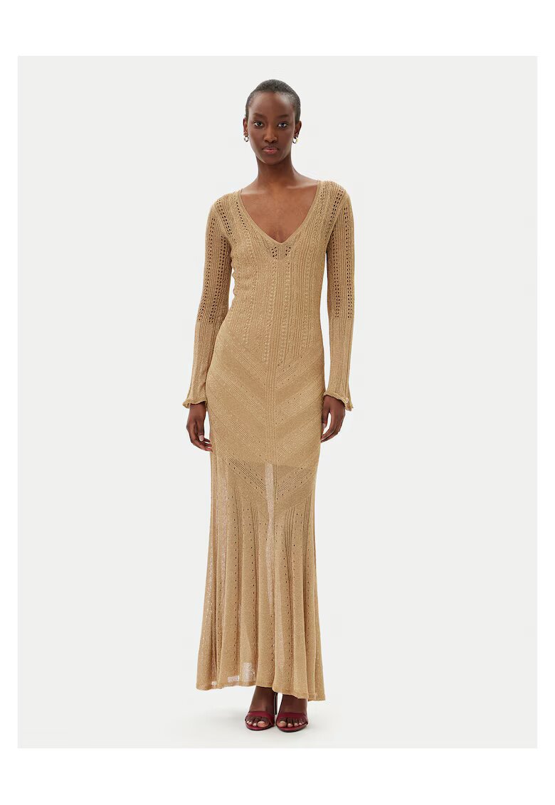 Twinset Rochie tricotata de dama bej - 2 caracteristici reprezentative