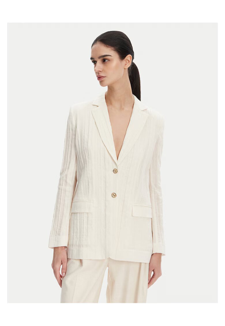 Twinset Sacou dama ecru