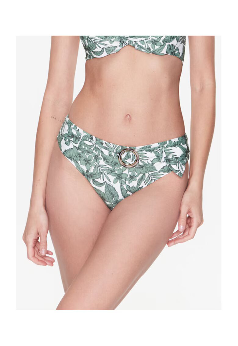 Twinset Slip de baie dama verde - alb -