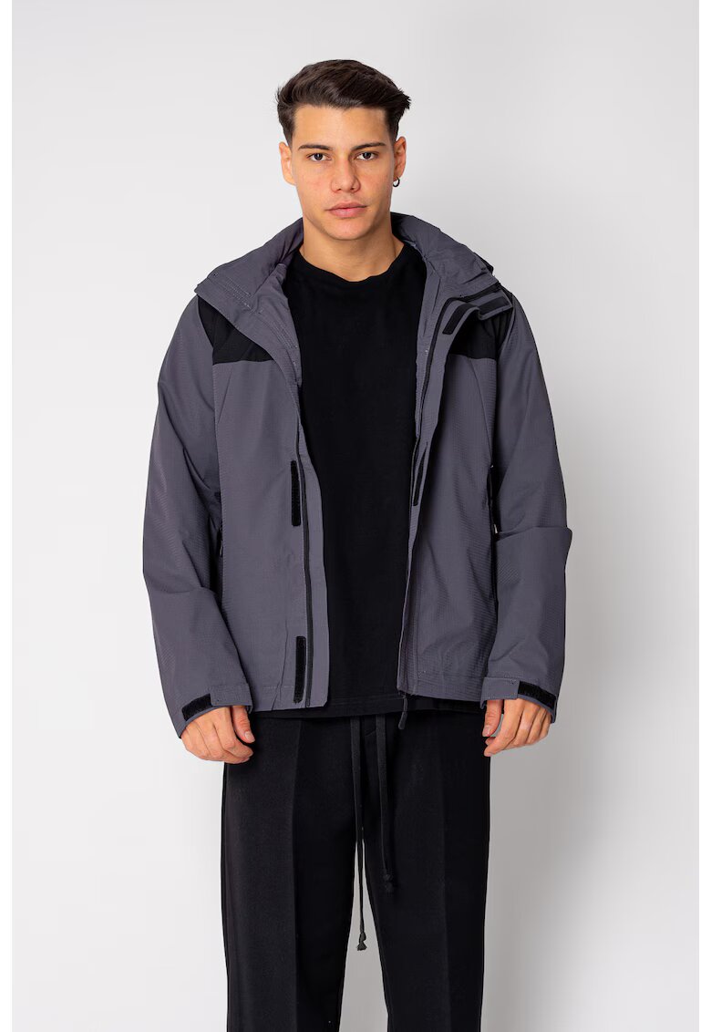 uFIT Geaca cu fermoar si buzunare Grey Anthracite 18961 - Gri