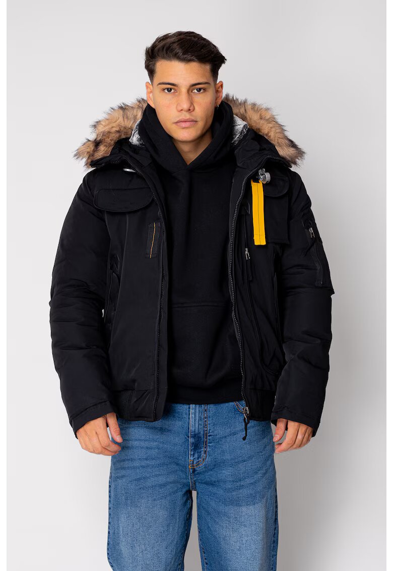 uFIT Geaca Heavy cu fermoar si buzunare Black 18971 - Negru