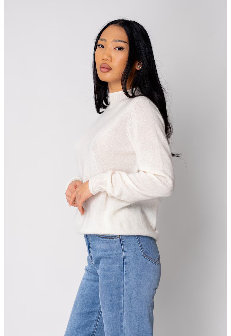 uFIT Pulover din 100% Casmir - Off White 19535 - Alb