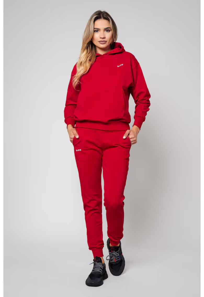 uFIT Set Hypera hanorac si pantalon Red 12622 - Rosu