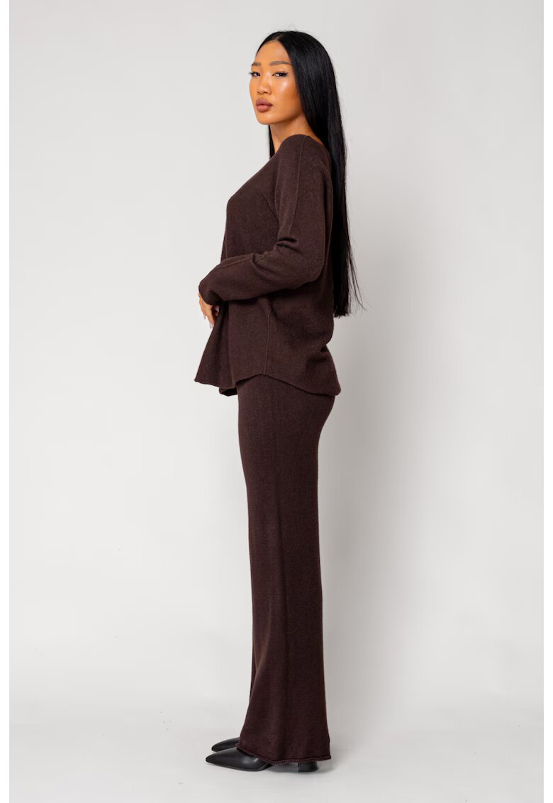 uFIT Set Vellera Pulover si Pantalon lung Brown 18117 - Maro