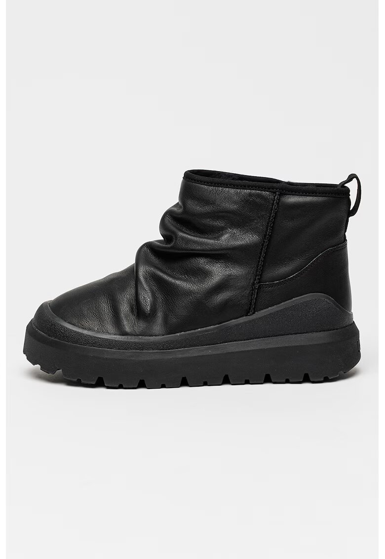 UGG Ghete slip-on din piele Heritage - Negru