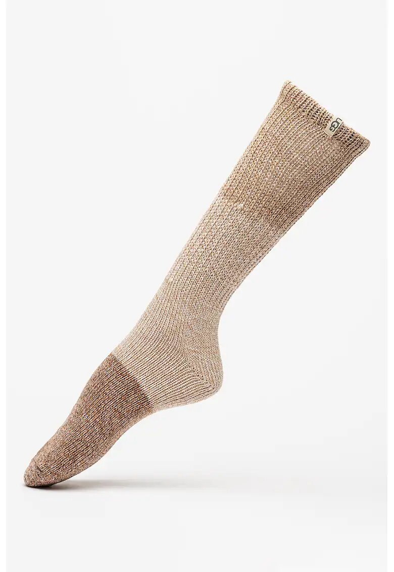 UGG Sosete lungi uni din amestec de bumbac - Maro melange