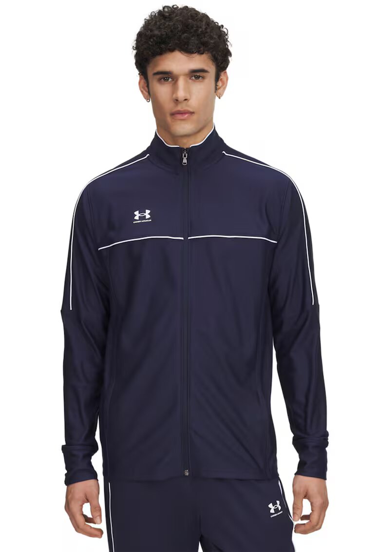 Under Armour Jacheta cu fermoar pentru fotbal Challenger - Bleumarin