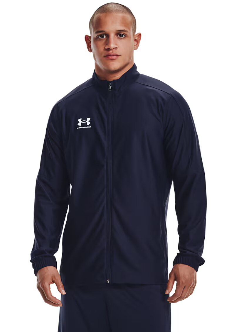 Under Armour Jacheta cu fermoar pentru fotbal Challenger Storm - Alb/Bleumarin