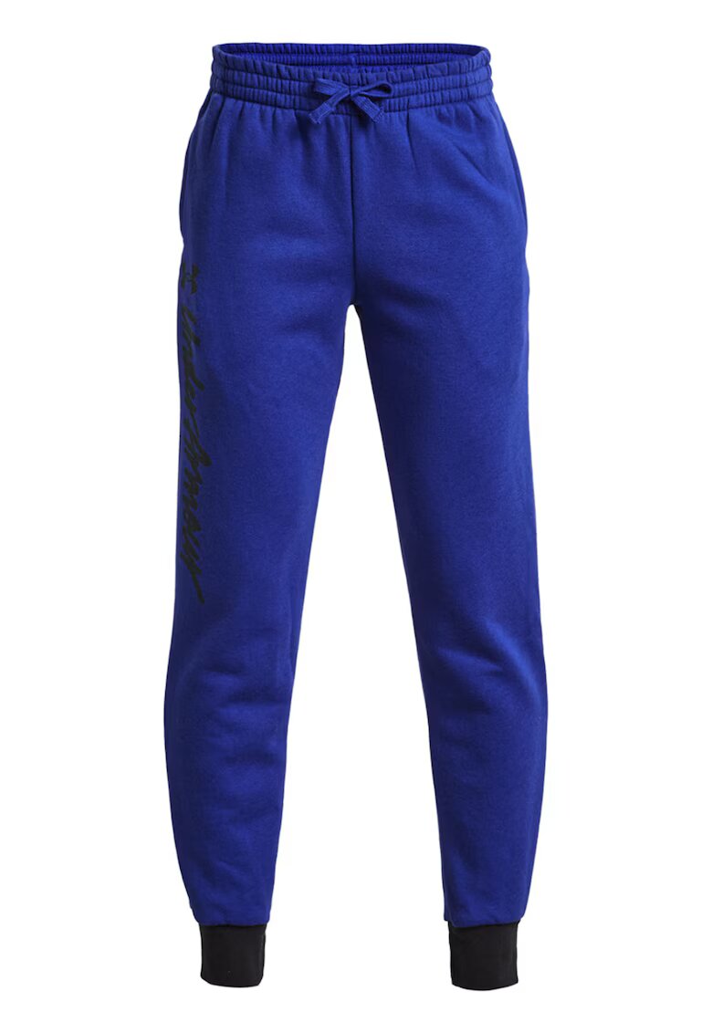 Under Armour Pantaloni cu snur de ajustare pentru antrenament Script - Albastru royal