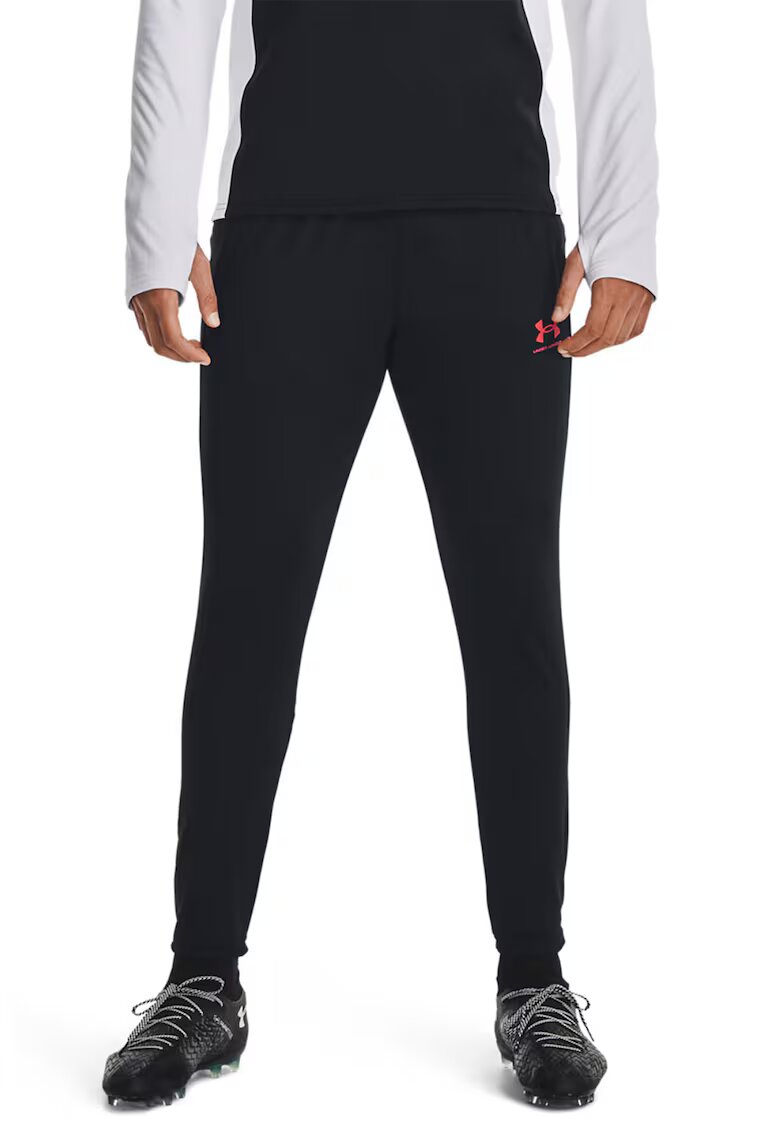 Under Armour Pantaloni cu talie medie pentru fotbal - Alb/Negru