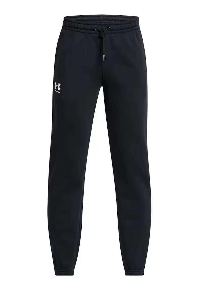 Under Armour Pantaloni jogger din fleece cu snur Icon - Alb/Negru