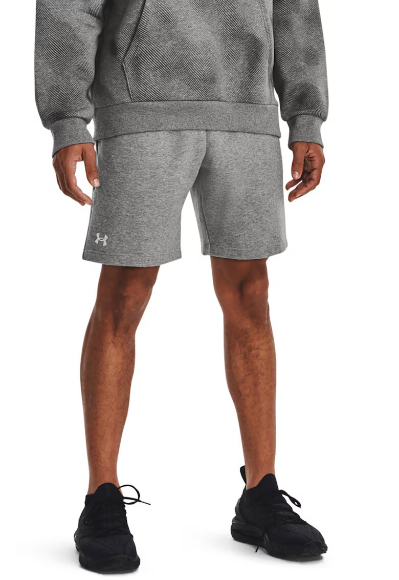Under Armour Pantaloni scurti cu logo - pentru fitness Rival - Alb/Gri deschis