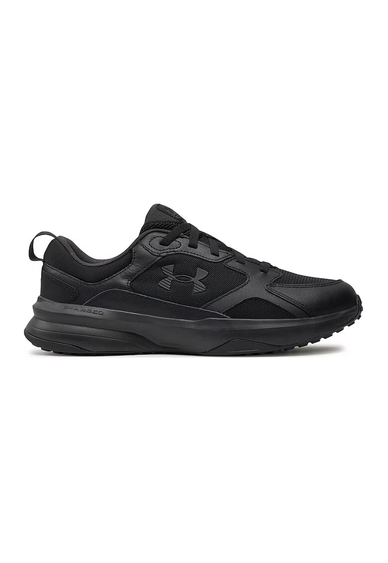 Under Armour Pantofi Charged Edge din piele cu insertii din plasa pentru antrenament - Negru