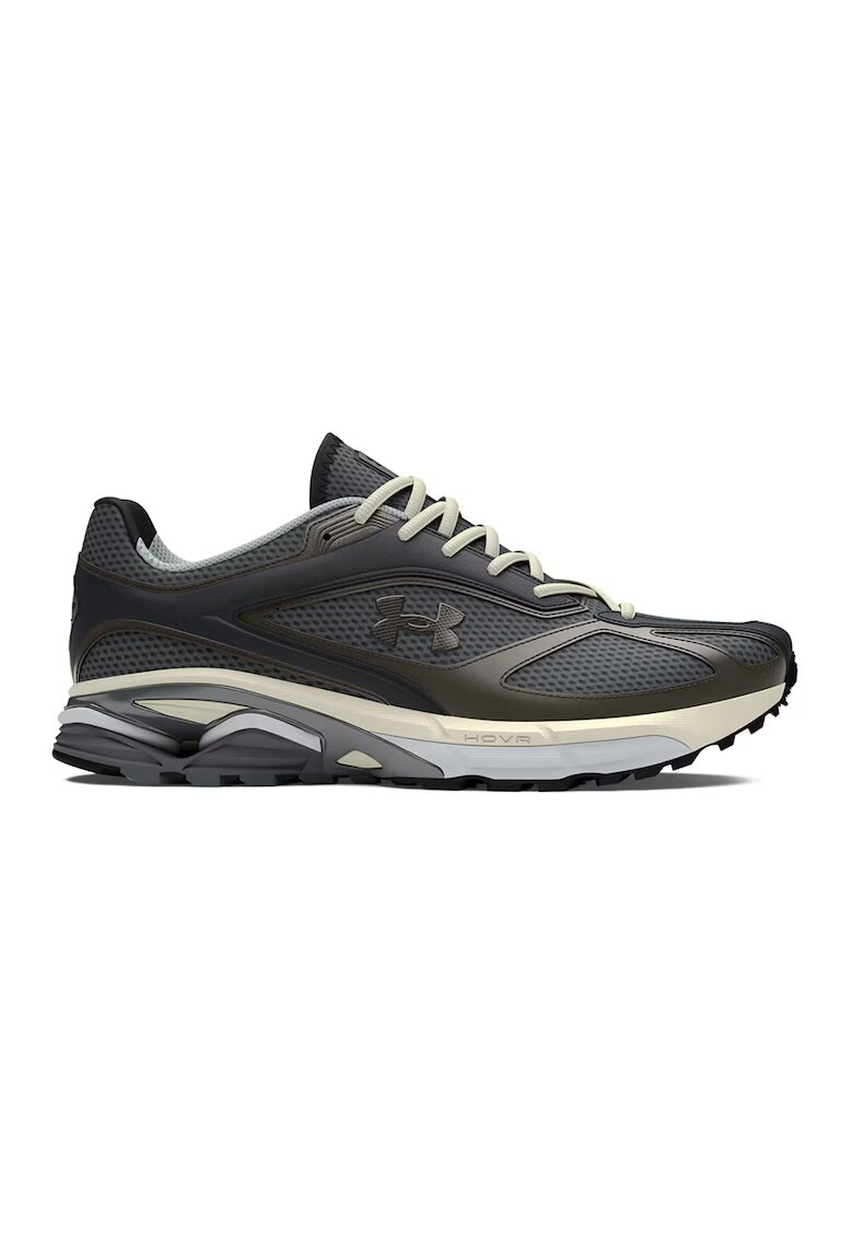 Under Armour Pantofi cu insertii din piele HOVR Apparition - Gri inchis