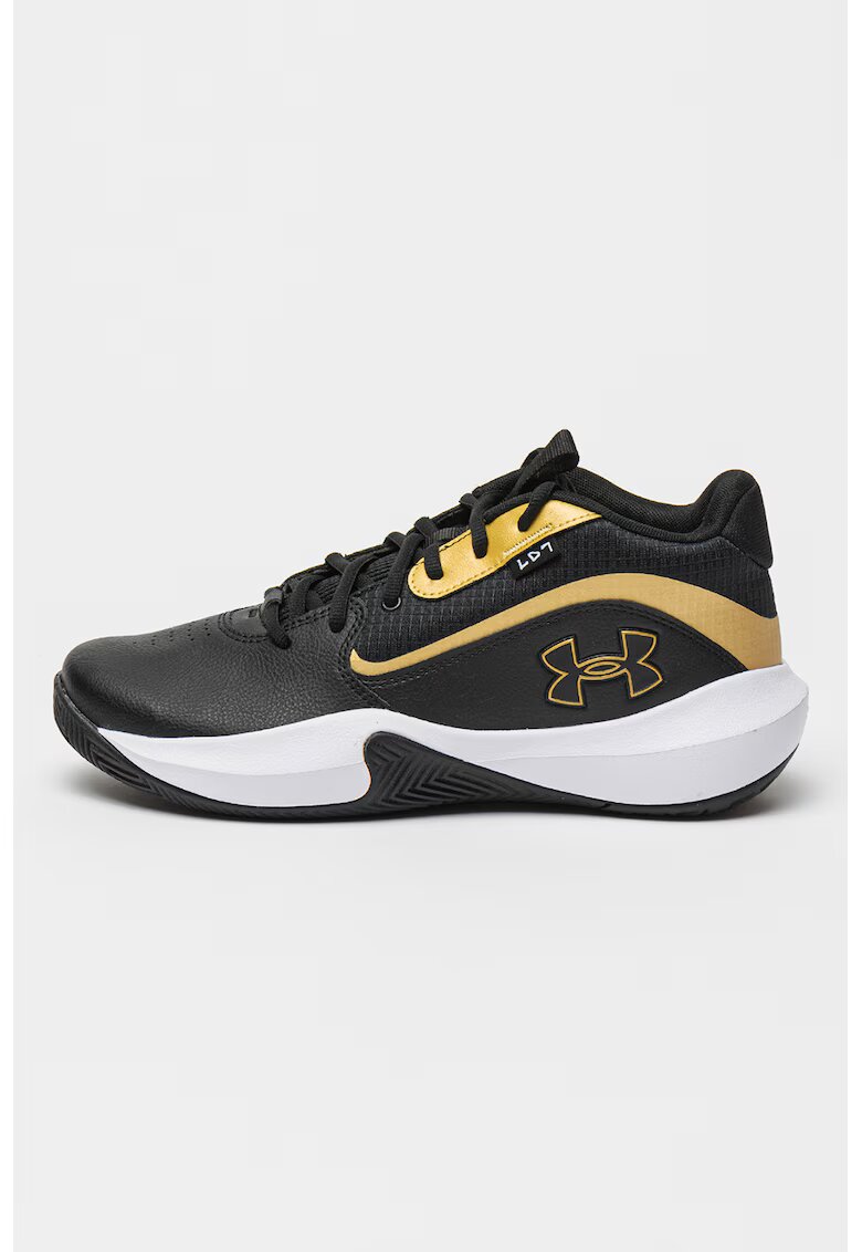 Under Armour Pantofi Lockdown 7 pentru baschet - Auriu/Negru stins