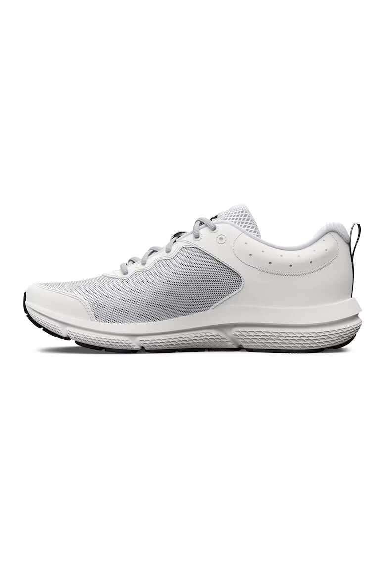 Under Armour Pantofi sport barbati - Charged Assert 10 - Mesh - Alb/Negru/Alb murdar