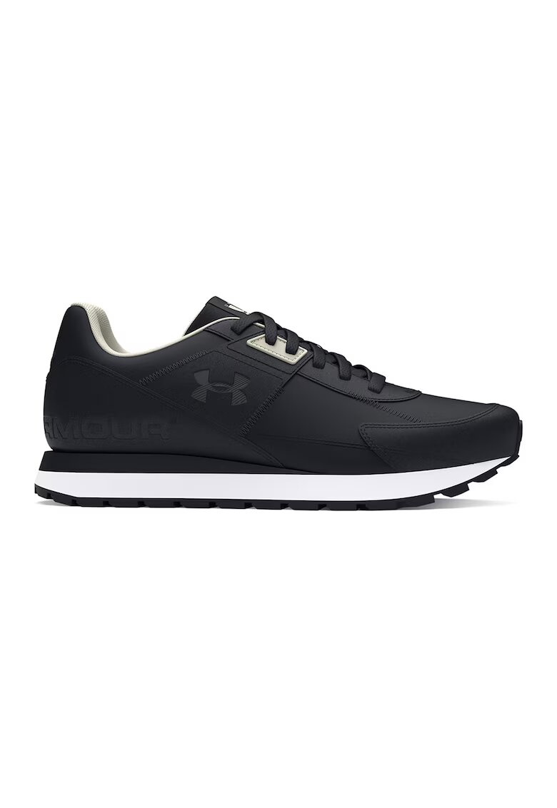 Under Armour Pantofi sport cu detalii de piele intoarsa Essential Runner - Negru