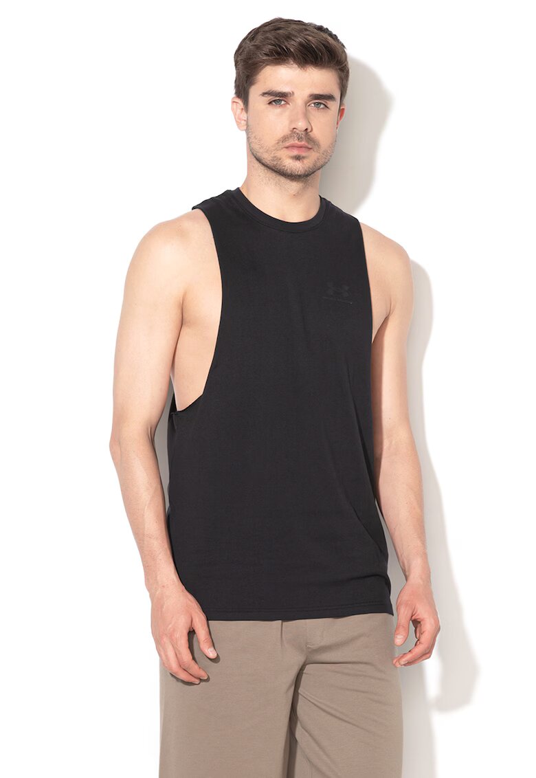 Under Armour Top lejer cu logo - Negru