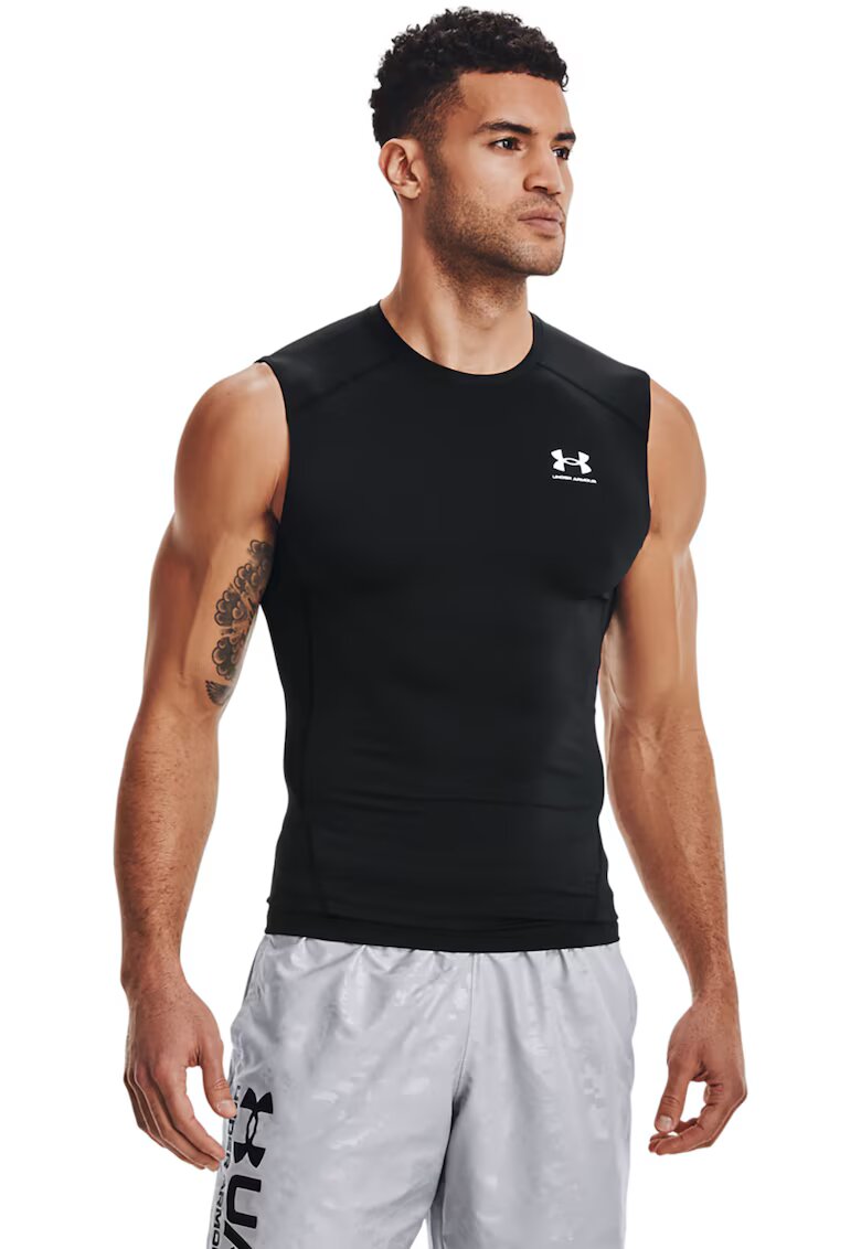 Under Armour Top slim fit pentru antrenament Armour - Alb/Negru