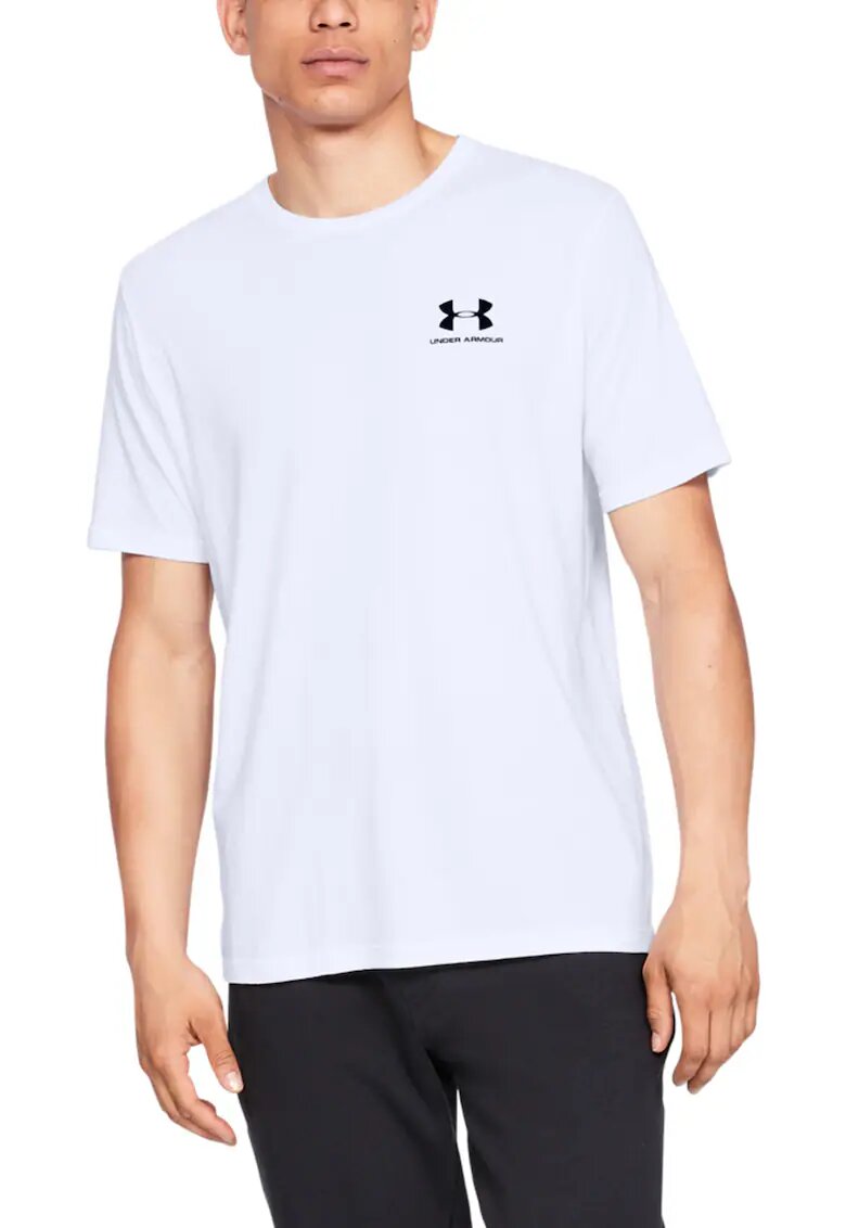 Under Armour Tricou cu decolteu rotund - pentru fitness Sportstyle - Alb