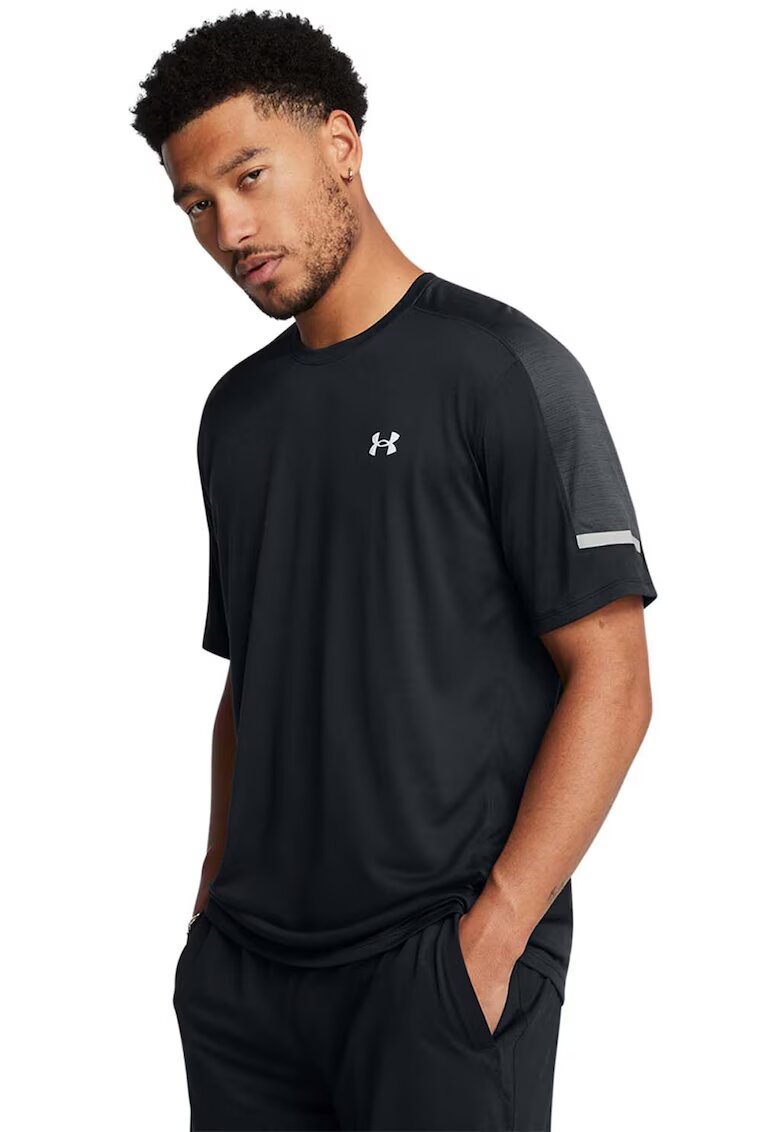 Under Armour Tricou cu detaliu logo pentru fitness Core+ Tech - Negru