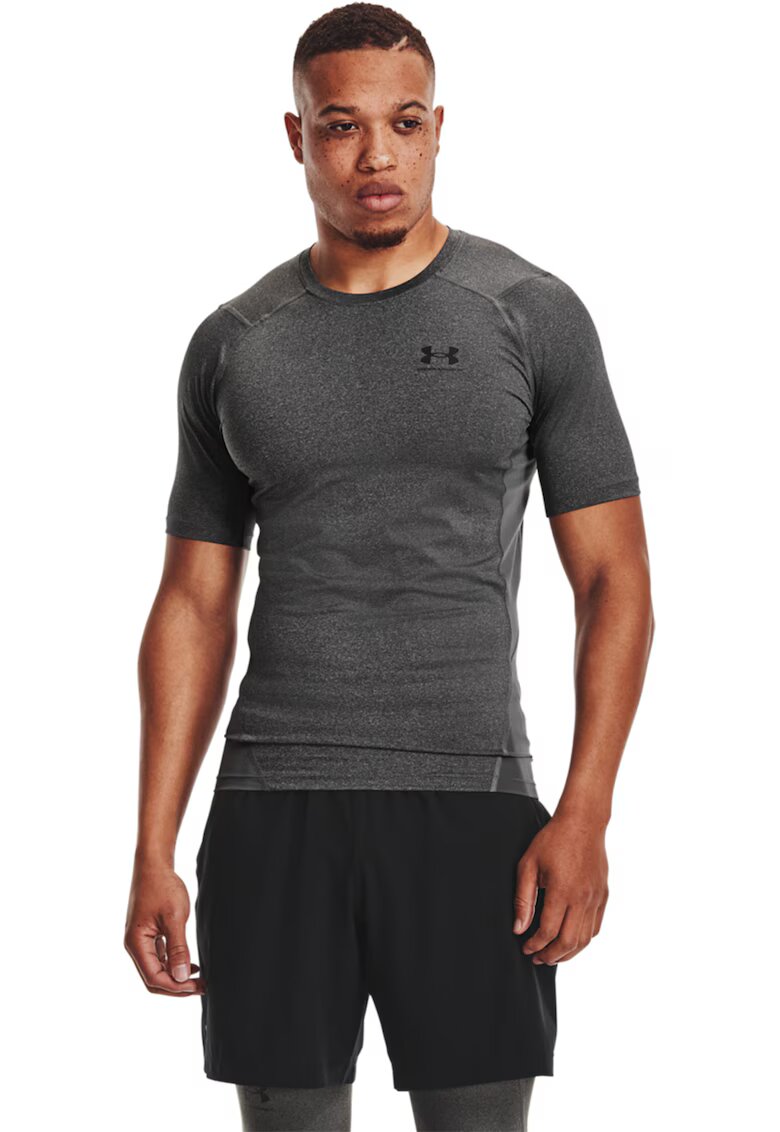 Under Armour Tricou de compersie pentru fitness HeatGear® - Gri inchis melange