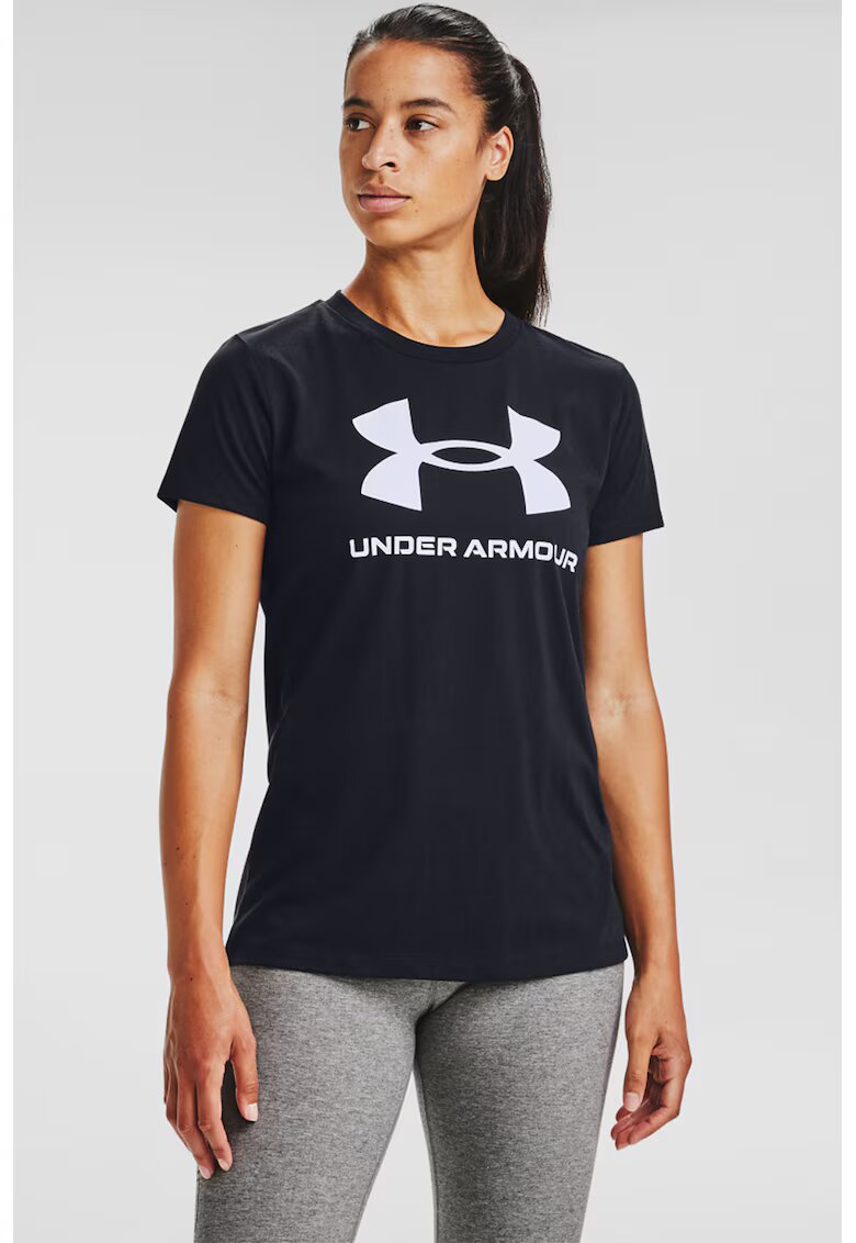 Under Armour Tricou lejer Rival - Alb/Negru