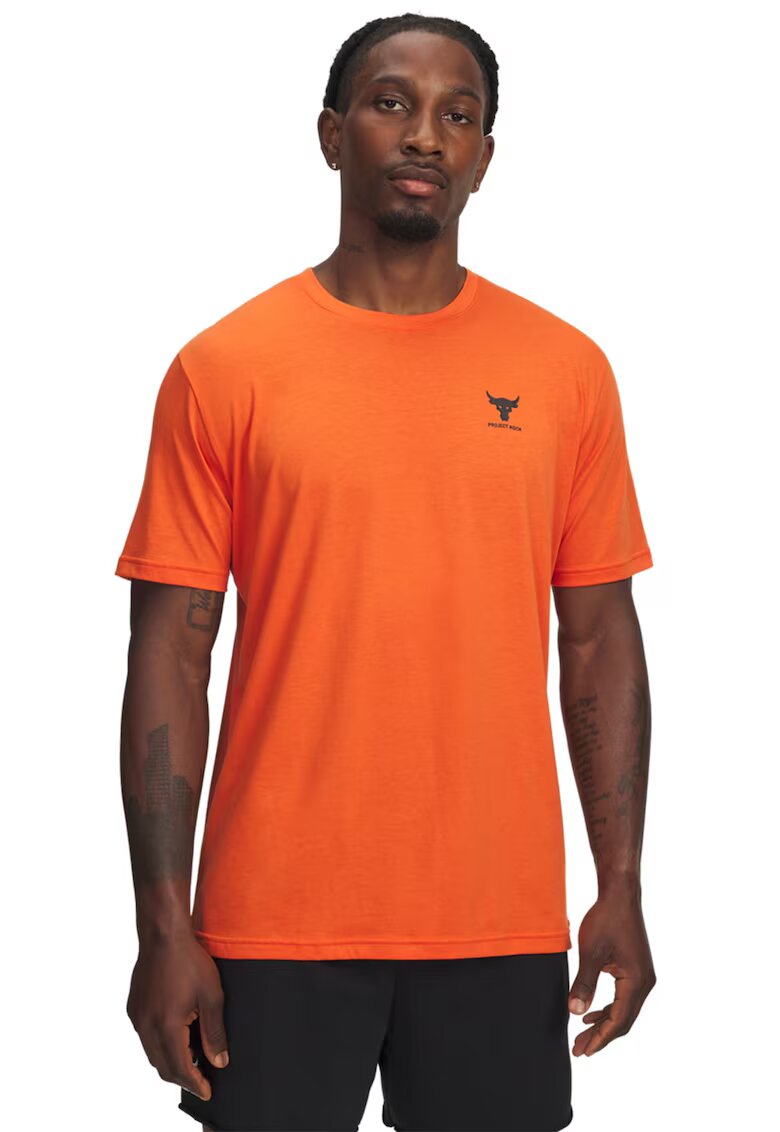 Under Armour Tricou pentru fitness Project Rock - Portocaliu