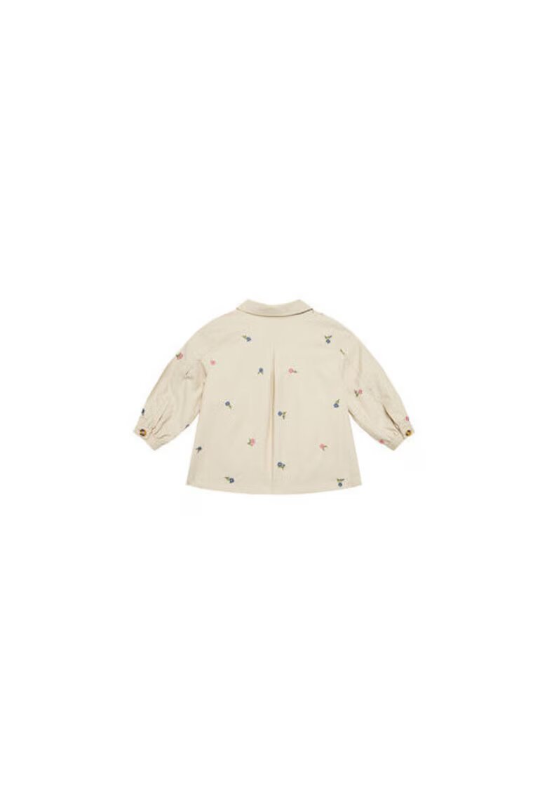 United Colors of Benetton Bluza copii - bumbac/nailon - Bej -